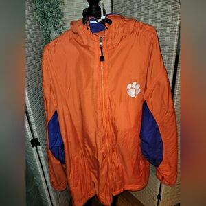 Clemson 2xl fleece lined long jacket